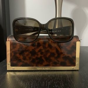Tortoise color Tory Burch sunglasses
